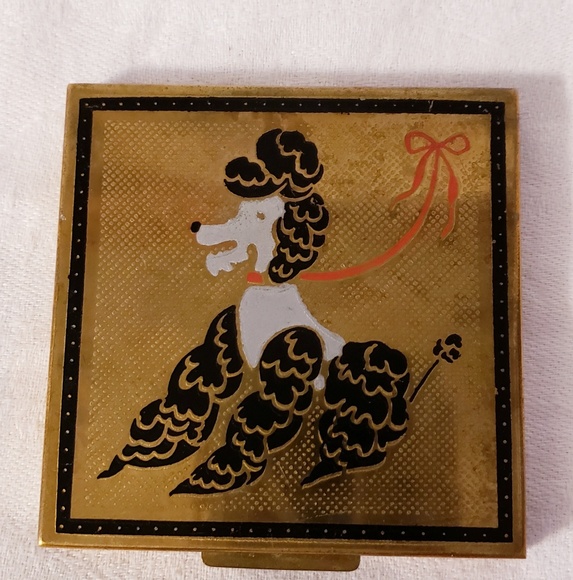 Vintage Other - True Vintage MCM 1940's Poodle Compact